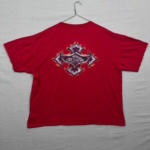 Vintage Y2K Orange County Choppers OCC Logo Red Heavy Cotton T‎ Shirt Mens XXLG